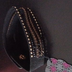 Studded Black adjustable Bracelet